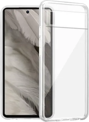 A clear protective phone case is shown on a white background, with a phone inside.