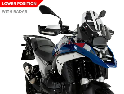 Imagen del producto de Visera Puig deportiva, transparente y homologada ABE, para BMW