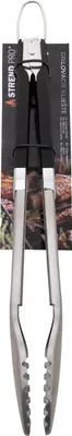 Image de Pince Strend Pro Grill, pour barbecue, inox, avec poignées caoutchoutées, 45,5 cm
