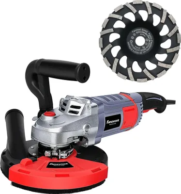 Produktbild von FANZWORK Betonschleifer Betonfräse 2000W Set mit 180mm Diamantschleiftopf und Absaughaube