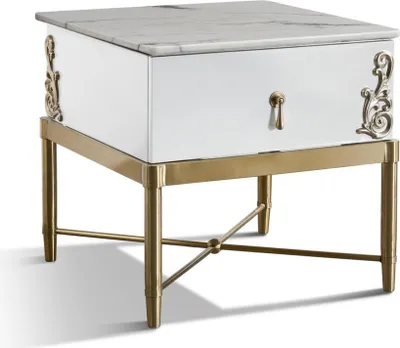 Produktbild von Nachttisch Nachtschrank Kommode Konsole Beistell mit Schublade Konsolen Designer