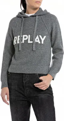 Produktbild von Replay Dk3560.000.g22726 Kapuzenpullover Grau XS Frau Grau XS