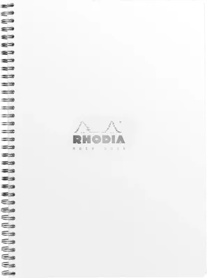Produktbild von Rhodia 5x Notebook mit Doppelspirale A4+ 80Bl kariert 80g - Weiß 193001C