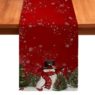 Obrázok produktu pre Solidchoice - Vianočná obrus, 180 x 33 cm - Odolný voči oderu a žmoleniu