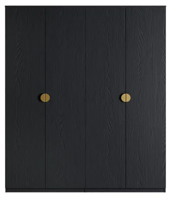 Produktbild von Masseno Drehtürenschrank FRAYN 179,4/209,1/58,5cm 4-türig Graphit