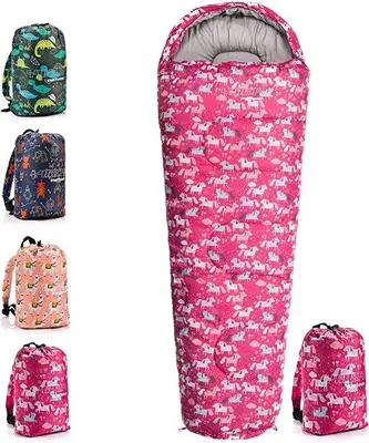 Produktbild von Famanu Schlafsack für Erwachsene & Kinder - Warm 3-4 Jahreszeiten, Wasserdicht, Leicht