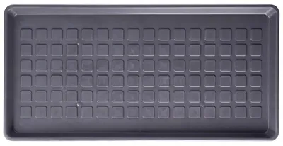 Obrázek produktu pro Podložka pod boty s odkapávací miskou - 70 x 35 cm - Voděodolná - Plast - Vhodná do chodby - Světlě šedá