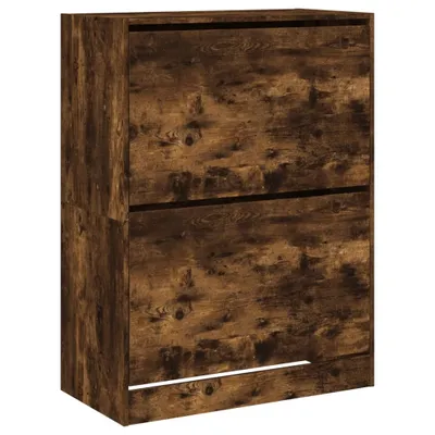 Obrázok produktu pre vidaXL Skriňa na topánky s 2 chlopňami, údený dub 80x42x108 cm
