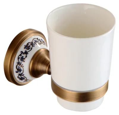 Produktbild von Wandmontierte Zahnbürstenhalter mit Keramiktumbler