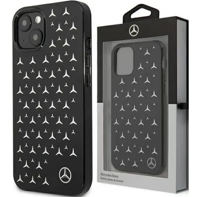 Produktbild von Mercedes Mehcp13Sespbk Iphone 13 Mini 5,4"" Czarny/Schwarz Hardcase Silber Sterne Muster