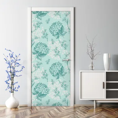 Produktbild von Dekorative Türposter Aufkleber selbstklebend Klebefolie Weiß-schwarze Streifen 70 x 200 cm