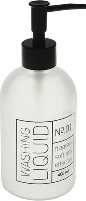 Zdjęcie produktu dla Szklany dozownik na mydło, 400 ml