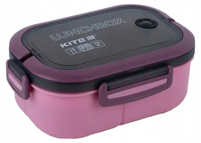 Zdjęcie produktu dla Lunchbox z przegrodkami sniadaniowka ze sztuccami uchwyt 1200ml KITE