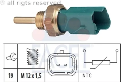 Produktbild von Facet Sensor, Kühlmitteltemperatur  7.3261
