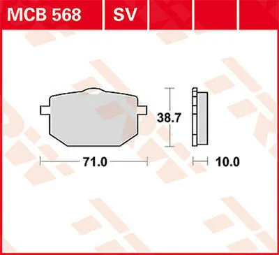Obrázok produktu pre Sada brzdových doštičiek TRW MCB568 XT600 2KF