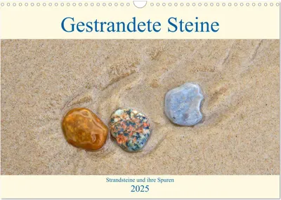 Produktbild von Gestrandete Steine (Wandkalender 2025 DIN A3 quer), CALVENDO Monatskalender
