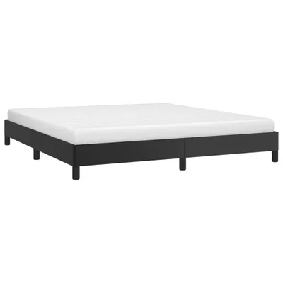 Produktbild von "Winterschlussverkauf "Bettgestell - CLORIS - Doppelbett - Robust und langlebig - Schwarz 160x200 cm - Einfache Montage -  Kunstleder - DEMöbel6662616