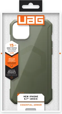 Produktbild von Urban Armor Gear 114307117272, Cover, Apple, iPhone 15, 15,5 cm (6.1"), Grün