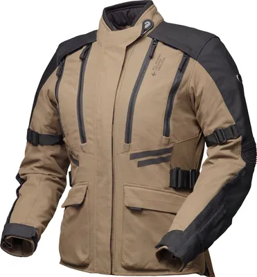 Produktbild von Modeka Lucano wasserdichte Damen Motorrad Textiljacke, khaki/schwarz, 40