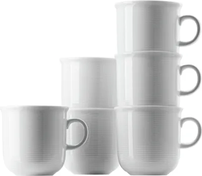 Produktbild von Thomas Trend weiss Becher mit Henkel groß 0,36 l Set6