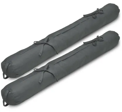 Produktbild von Beautissu 2er Set Zugluftstopper 90cm Viento, 90x10cm, Anthrazit