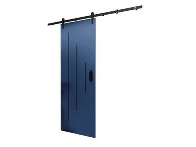 Obrázek produktu pro MOB, Posuvné dveře - 90 cm - Lorriane Y (tmavě modrá)