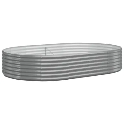 Produktbild von vidaXL Hochbeet Verzinkter Stahl 214x140x36 cm Grau