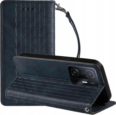 Immagine prodotto di Custodia con cinturino a calamita per Samsung Galaxy A13 5G Cover portafoglio + mini ciondolo a cordoncino Blu