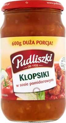 Zdjęcie produktu dla Pudliszki Klopsiki W Sosie Pomidorowym 600 G