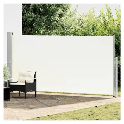 Produktbild von Ausziehbare Seitenmarkise 160x500 cm Creme, Balkonmarkise wasserdicht für Terrasse, Garten und Café