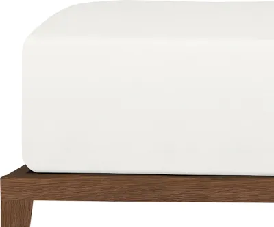 Produktbild von uncover by SCHIESSER Edeljersey Spannbettlaken New Jersey | 100% Baumwolle |  | Matratzenhöhe bis 20cm | 100x200cm | Weiß