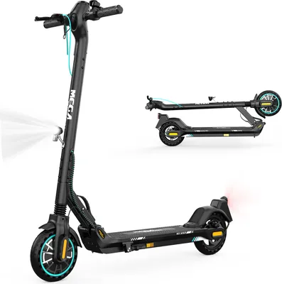 Produktbild von MEGA MOTION 8.5 Zoll Elektroscooter E Scooter (ABE) mit Straßenzulassung (eKFV) ,19 km/h, 25-30km,36 V/ 7.5 Ahmit App /Vollgummireifen, schwarz