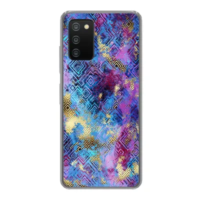 Produktbild von MuchoWow® Handyhülle Schutzhülle Hülle für Samsung Galaxy A03s Marmor - Farbe - Geometrische Formen Silikon Softcase Handy Hülle - Schutz