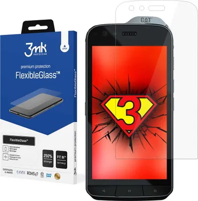 Produktbild von 3mk Display Hybridglas FlexibleGlass für CAT S61 0,3mm 7H