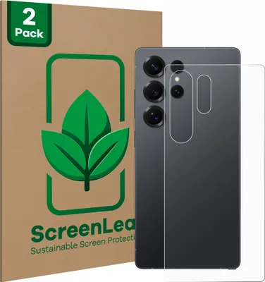 Produktbild von 2x ScreenLeaf Schutzfolie für Samsung Galaxy S25 Ultra Enterprise Edition (Rückseite) Displayschutz Display Schutz Folie Klar Transparent