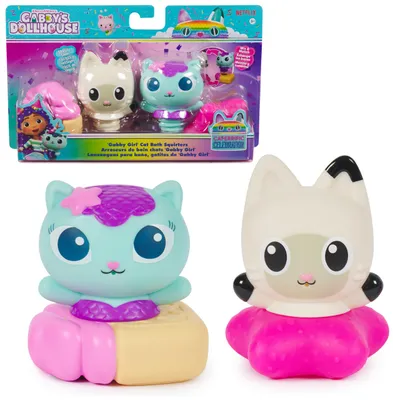 Produktbild von Gabby's Dollhouse Gabby Cat Bath Squirters, Bad-Spritzspielzeug, Junge/Mädchen, 3 Jahr(e), Mehrfarbig