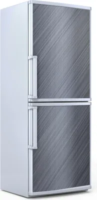 Produktbild von Kühlschrankdekoration  60x180 cm  Aufkleber auf dem Kühlschrank - Metall Stahl Motive