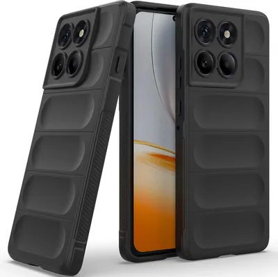 Produktbild von Handyhülle für Motorola Edge 60 Pro Weich TPU Silikon Stossfest Anti-rutsch Hülle Schwarz