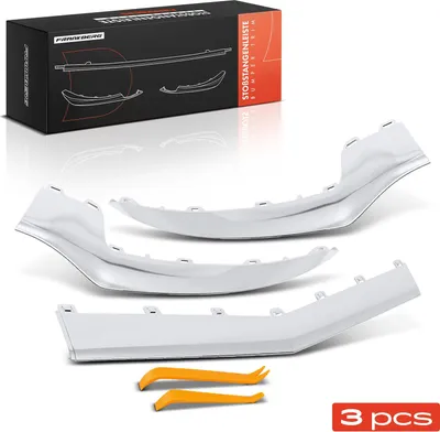 Immagine prodotto di Frankberg 3x striscia di assetto paraurti anteriore sinistra destra centro per Mercedes-Benz Classe E Cabriolet A207 Coupe C207 2009-2016