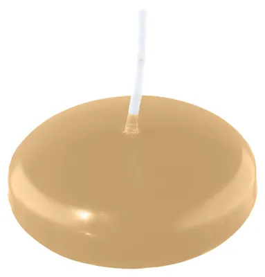 Produktbild von Schwimmkerzen Beige 24 x Ø 60 mm, 20 Stück