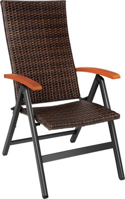 Rattanstuhl Canberra mit Aluminiumgestell 58 x 72 x 108 cm
