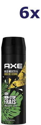 Produktbild von 6x Axe Deodorant 200 ml Wild Mojito