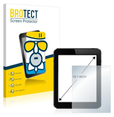 Produktbild von BROTECT Entspiegelungs Schutzglas für Tablets mit 25.7 cm (10.1 Zoll) Displays 221 x 130 mm Schutzfolie Panzer Folie Glas Display Schutz matt