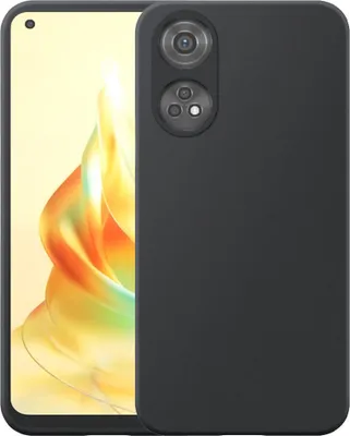 Image de Convient pour Oppo Reno 8T 4G Phone Case Black Flexible Silicone TPU Case - Flexible Back Cover Case Silicone TPU - Black - Smartphonics