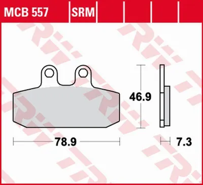 Productafbeelding van TRW remblokset MCB557SRM, geschikt voor: Sportcity 125, VB Spidermax 500, CLR125, Cityfly, JD18