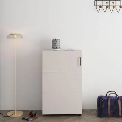Immagine prodotto di Porvoo - Scarpiera, 68x33x113h cm Bianco Crema, 6 Ripiani