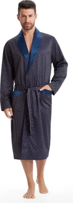 Produktbild von LEVERIE edler und hochwertiger Morgenmantel für Herren mit elegantem Muster, Bordeaux Gr. XXL