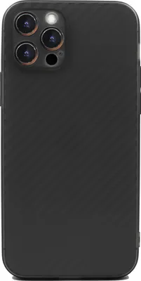 Produktbild von Hülle für Apple iPhone 12 Pro Max - Carbon TPU Schutzhülle Handyhülle Silikon Case - Schwarz