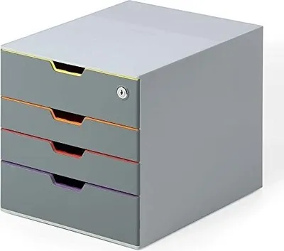 Produktbild von DURABLE Schubladenbox VARICOLOR® 4 SAFE abschließbar 1 ST 760627