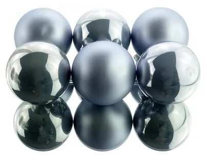 Productafbeelding van Kerstbal glas d8 cm mblw ass 6st kerst Decoris